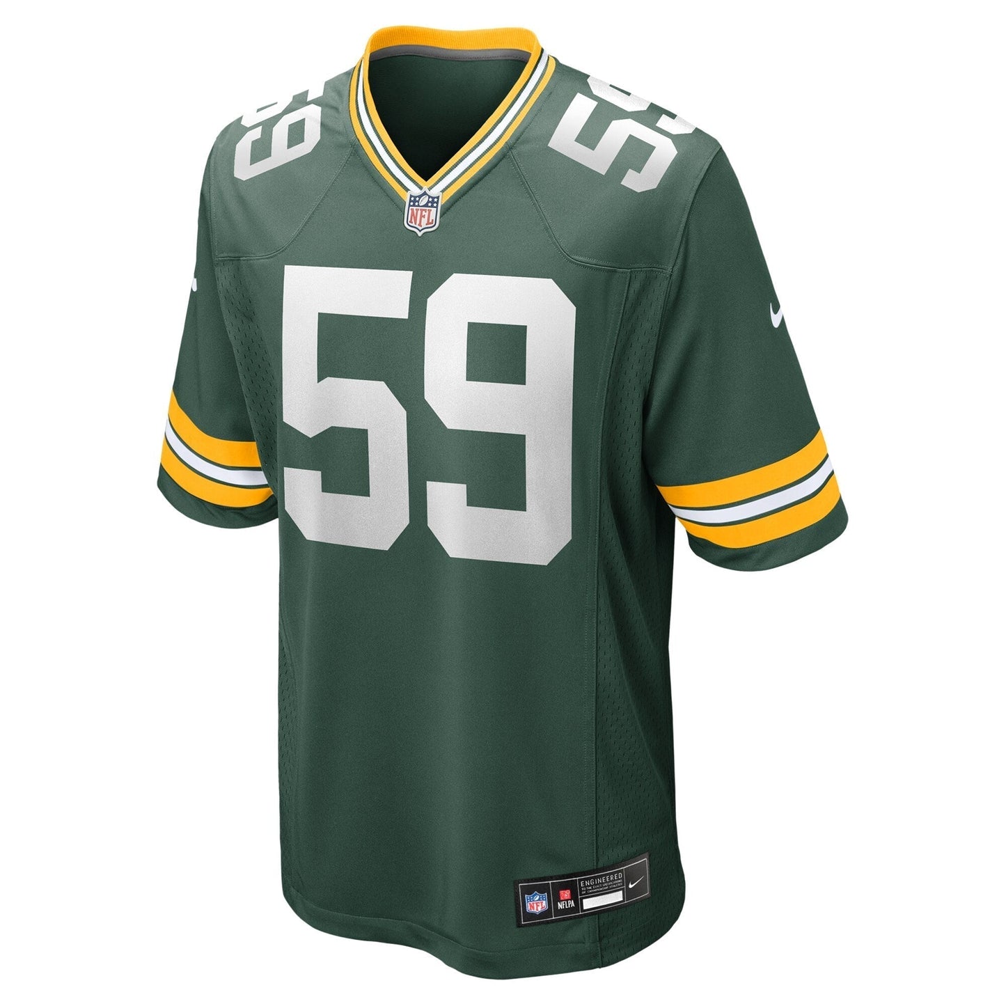 Ty'Ron Hopper Green Bay Packers Game Jersey - Green football jersey product view 2