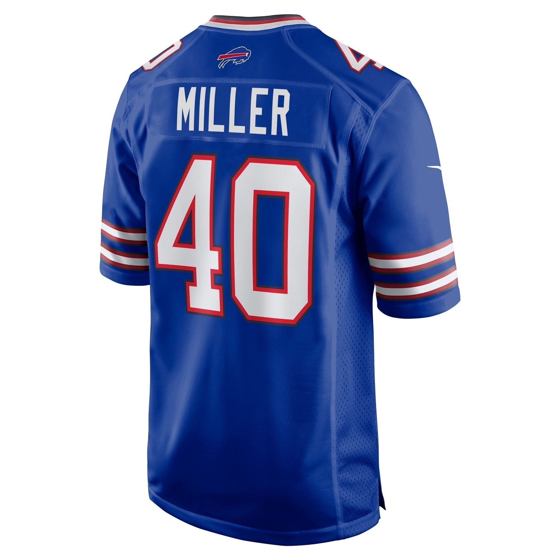 Von Miller Buffalo Bills Game Jersey - Royal football jersey product view 3