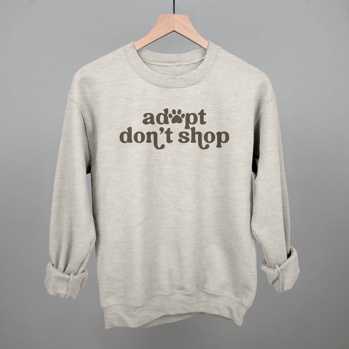 Adopt Don't Shop Unisex T-shirt, Sweatshirt, Hoodie, Long Sleeve Tee - T-Shirt, Sweatshirt, Hoodie