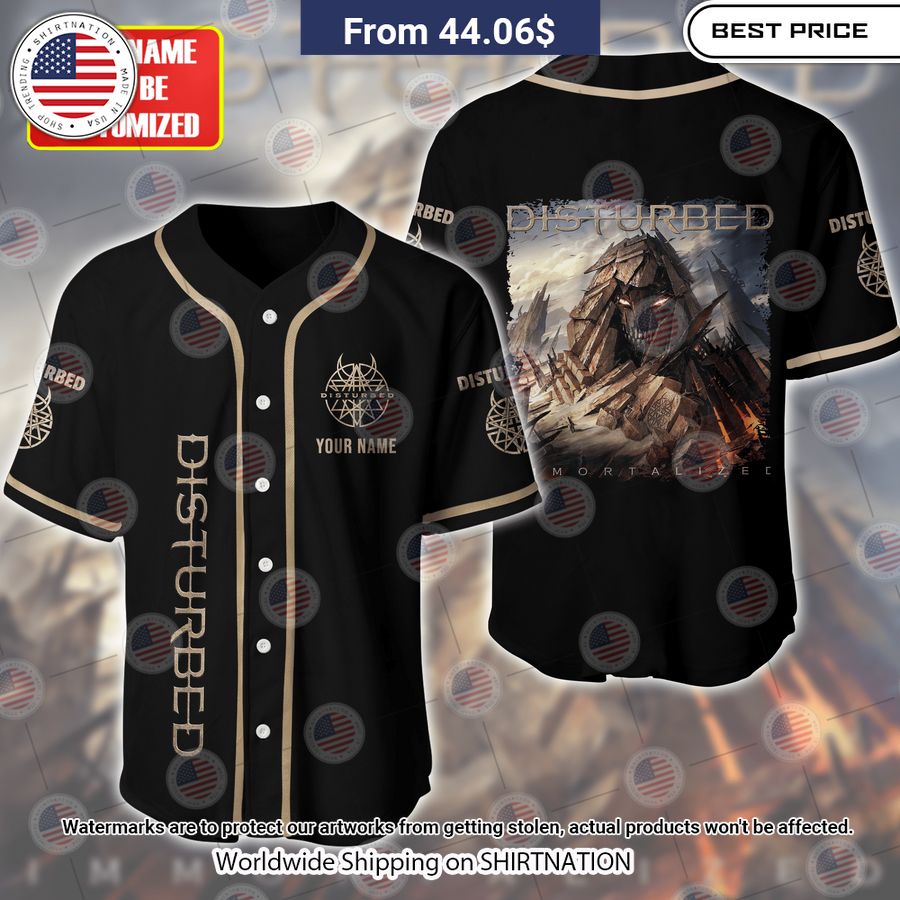 Disturbed Immortalized Baseball Jersey Unisex T-shirt, Sweatshirt, Hoodie, Long Sleeve Tee - T-Shirt, Sweatshirt, Hoodie