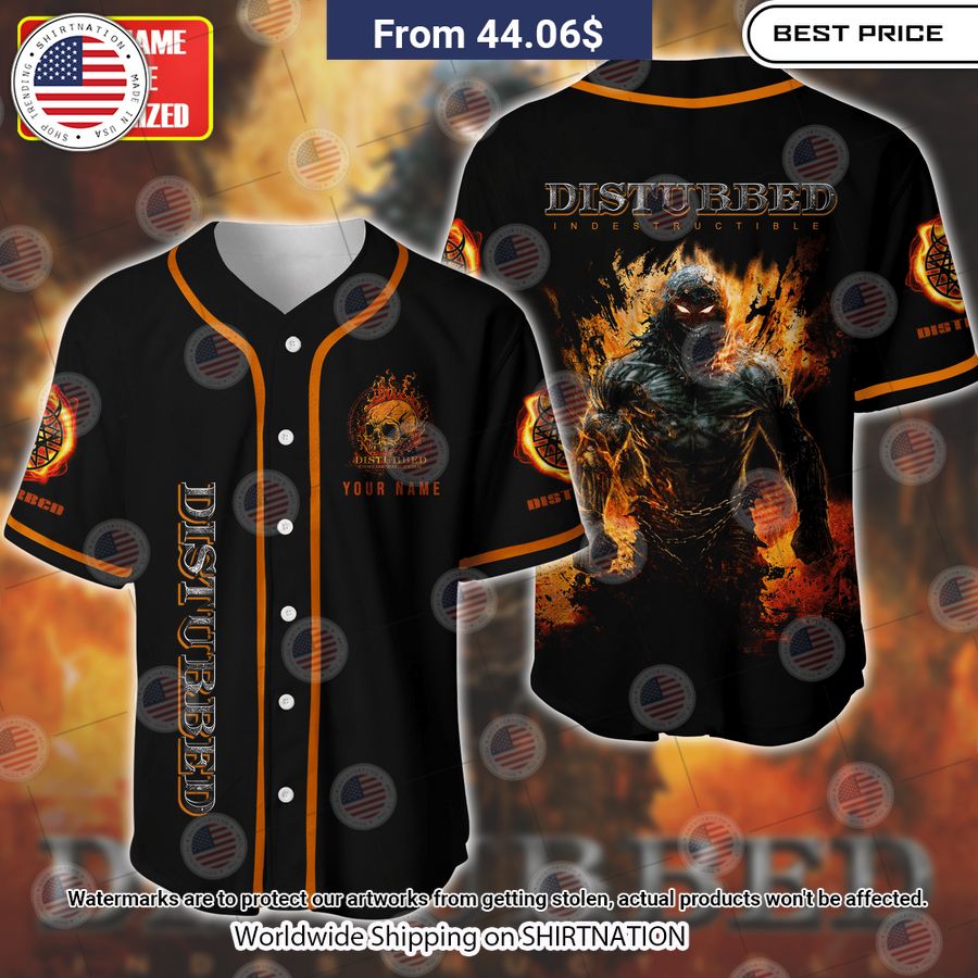 Disturbed Indestructible Baseball Jersey Unisex T-shirt, Sweatshirt, Hoodie, Long Sleeve Tee - T-Shirt, Sweatshirt, Hoodie