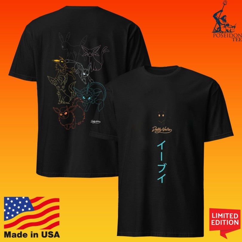 Dolly Noire Eevee Evolution T-shirt Unisex T-shirt, Sweatshirt, Hoodie, Long Sleeve Tee - T-Shirt, Sweatshirt, Hoodie