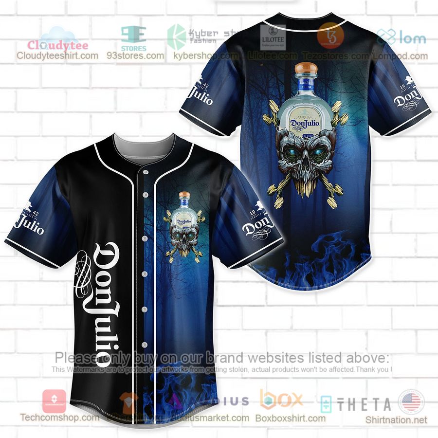 HOT Donjulio skull head Baseball Jersey Shirt Unisex T-shirt, Sweatshirt, Hoodie, Long Sleeve Tee - T-Shirt, Sweatshirt, Hoodie