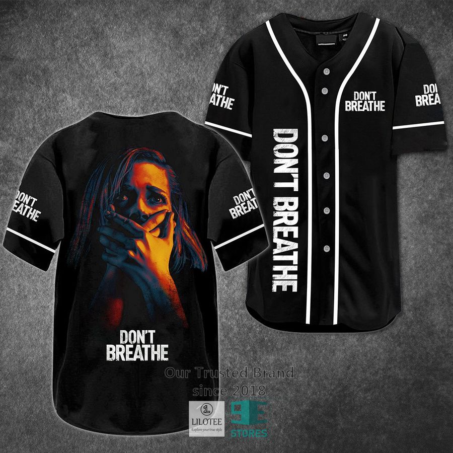 Don't breathe Horror Movie Baseball Jersey Unisex T-shirt, Sweatshirt, Hoodie, Long Sleeve Tee - T-Shirt, Sweatshirt, Hoodie