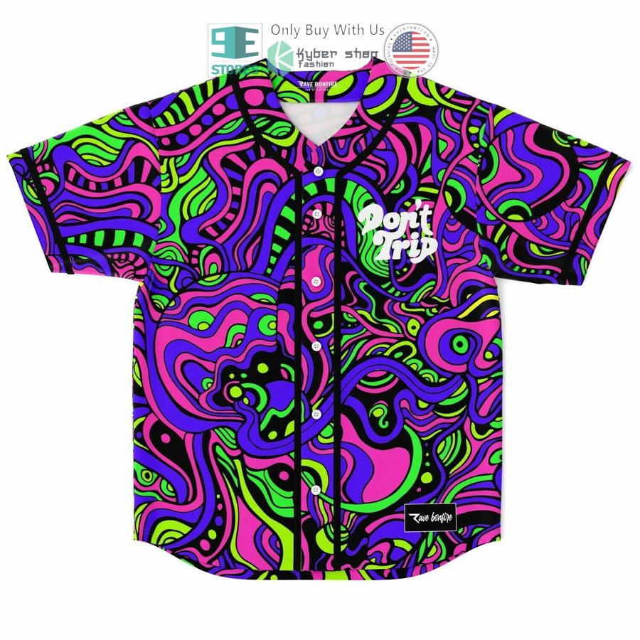 BEST Don't Trip trippy Baseball Jersey Unisex T-shirt, Sweatshirt, Hoodie, Long Sleeve Tee - T-Shirt, Sweatshirt, Hoodie