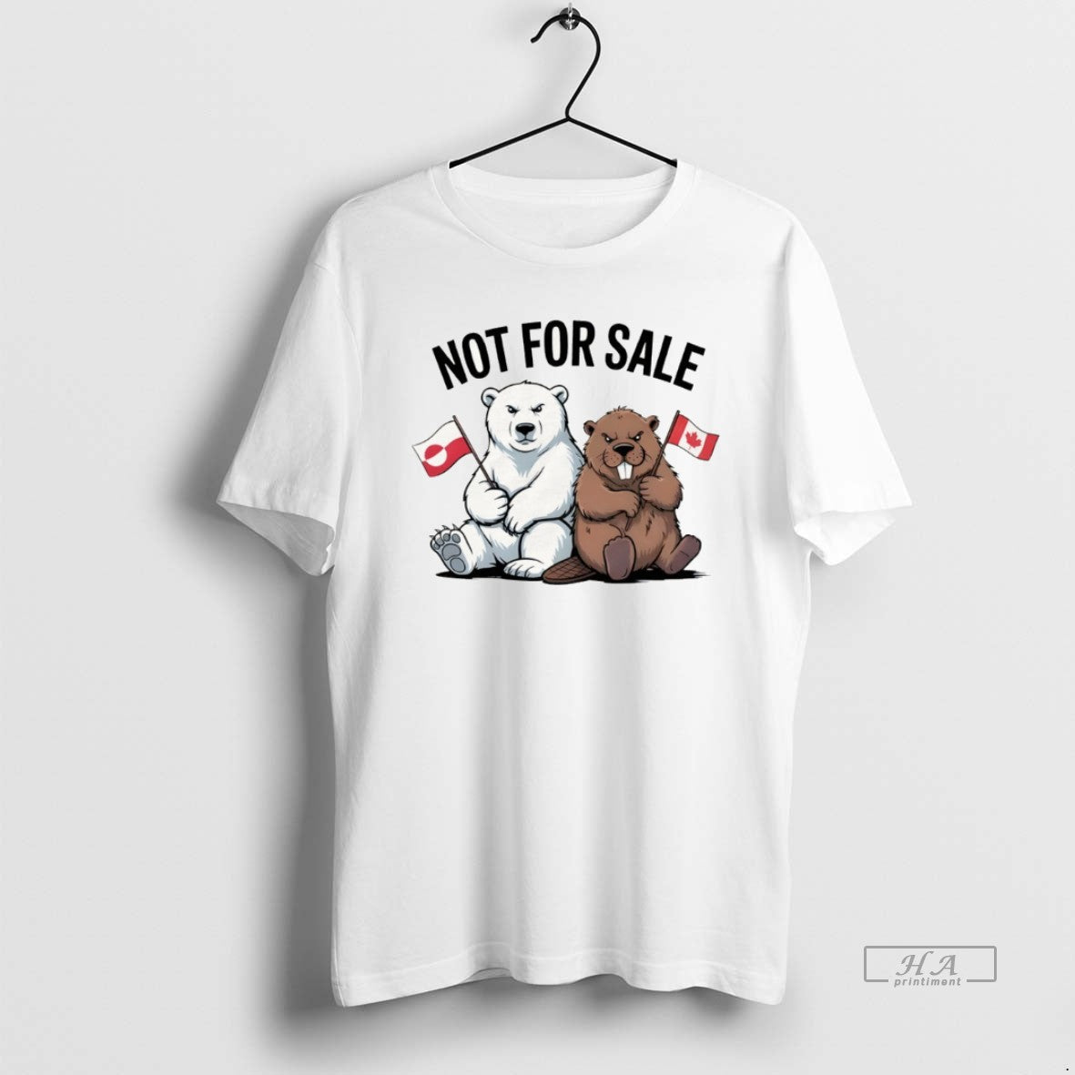 Official Bear Beaver Canada Greenland Is Not Sale Anti Maga T-Shirts, Hoodie, Sweatshirt - T-Shirt, Sweatshirt, Hoodie