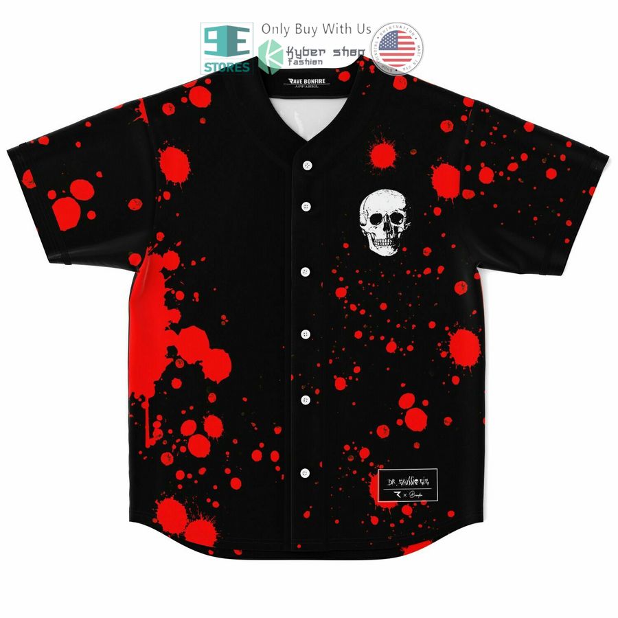 BEST Dr Skull black red Baseball Jersey Unisex T-shirt, Sweatshirt, Hoodie, Long Sleeve Tee - T-Shirt, Sweatshirt, Hoodie