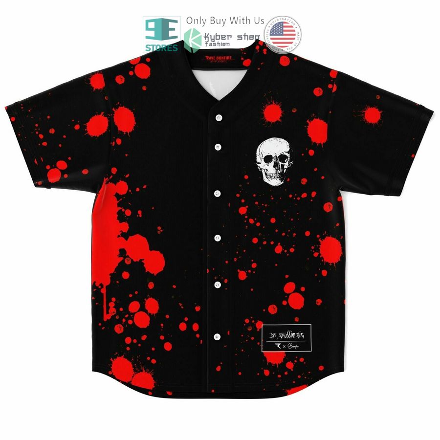 BEST Dr Skull Paint red black Baseball Jersey Unisex T-shirt, Sweatshirt, Hoodie, Long Sleeve Tee - T-Shirt, Sweatshirt, Hoodie