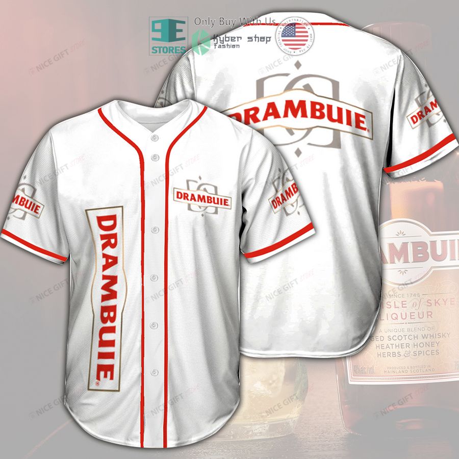 BEST Drambuie logo white Baseball Jersey Unisex T-shirt, Sweatshirt, Hoodie, Long Sleeve Tee - T-Shirt, Sweatshirt, Hoodie
