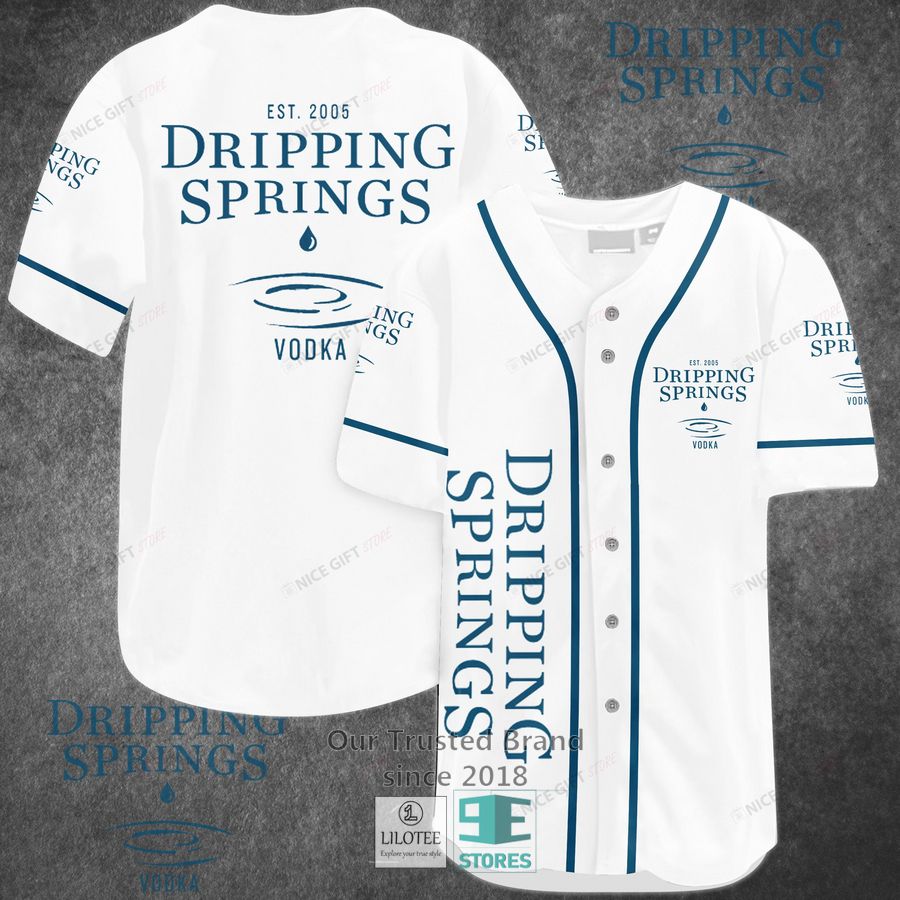 Dripping Springs Vodka Baseball Jersey Unisex T-shirt, Sweatshirt, Hoodie, Long Sleeve Tee - T-Shirt, Sweatshirt, Hoodie