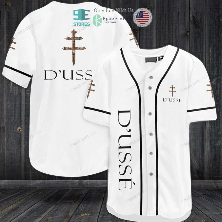 BEST D'Usse logo white Baseball Jersey Unisex T-shirt, Sweatshirt, Hoodie, Long Sleeve Tee - T-Shirt, Sweatshirt, Hoodie