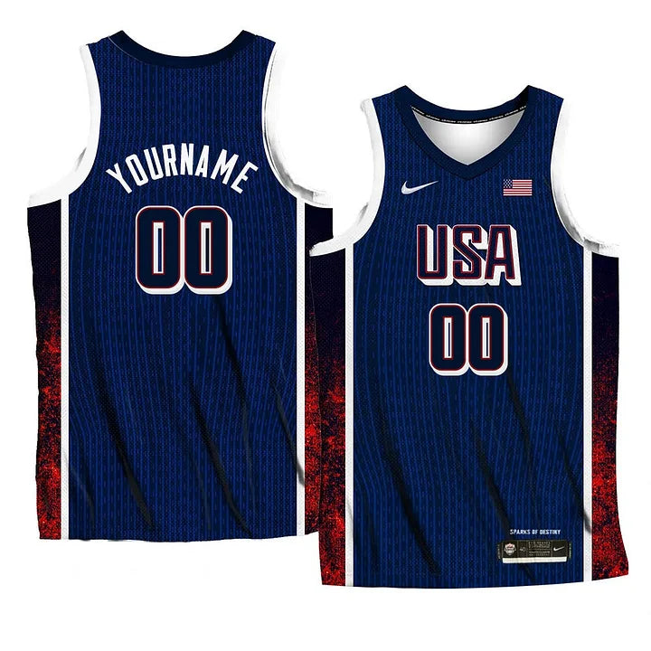 Custom Team USA 2024 Olympics Jersey sports jersey product view 1