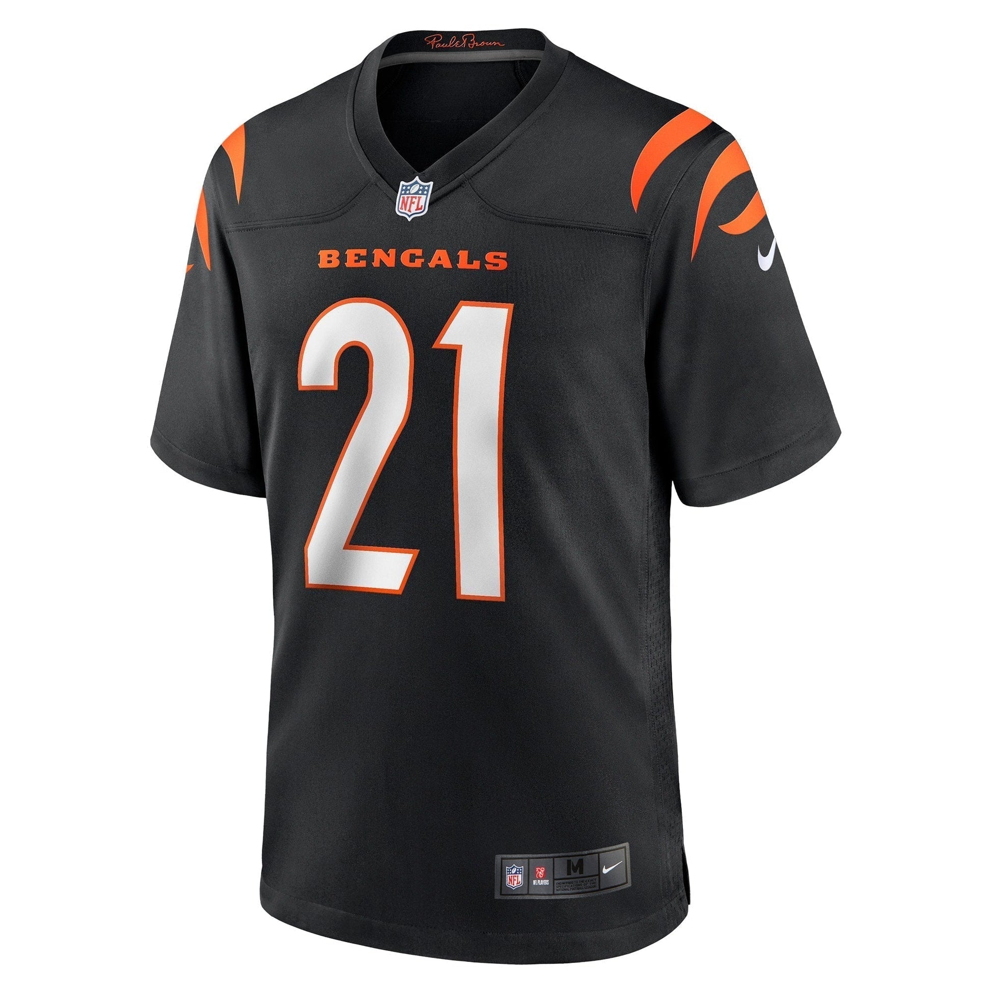 Mike Hilton Cincinnati Bengals Game Jersey - Black football jersey product view 2