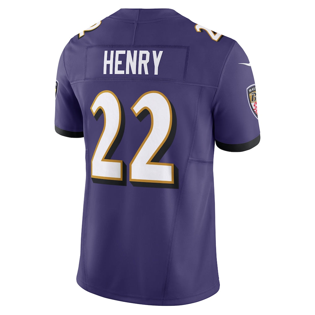 B.Ravens #22 Derrick Henry Purple Vapor F.U.S.E. Limited Jersey football jersey product view 1