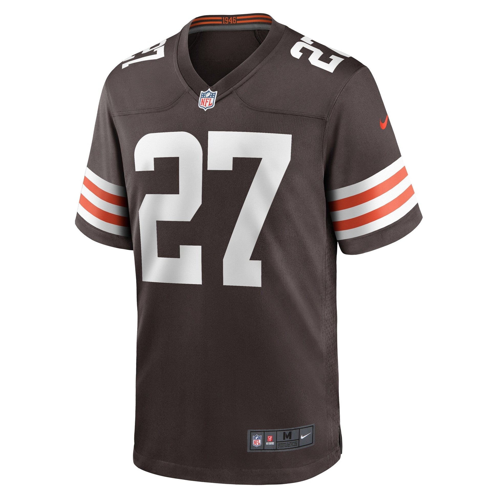 Lorenzo Burns Cleveland Browns Team Game Jersey - Brown football jersey product view 2