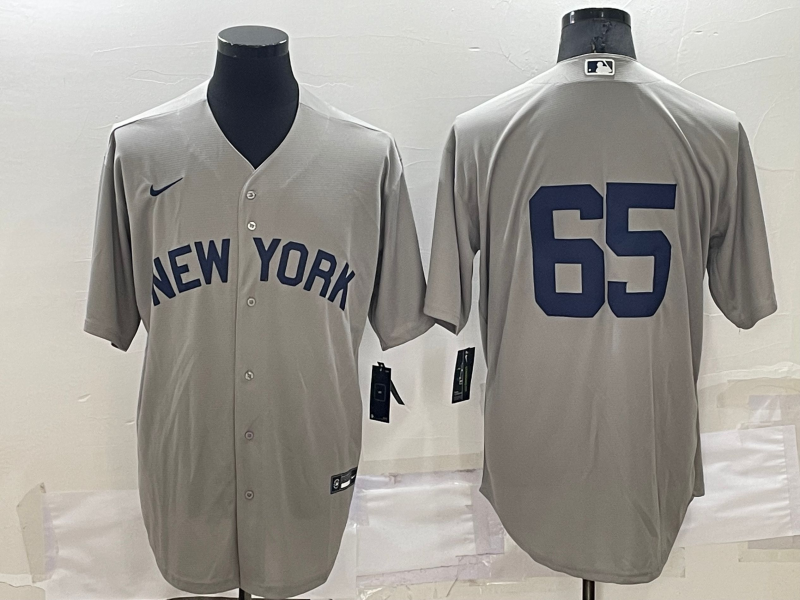 Men's New York Yankees Nestor Cortes Jr. Gray Replica Player Name Jersey baseball jersey product view 1