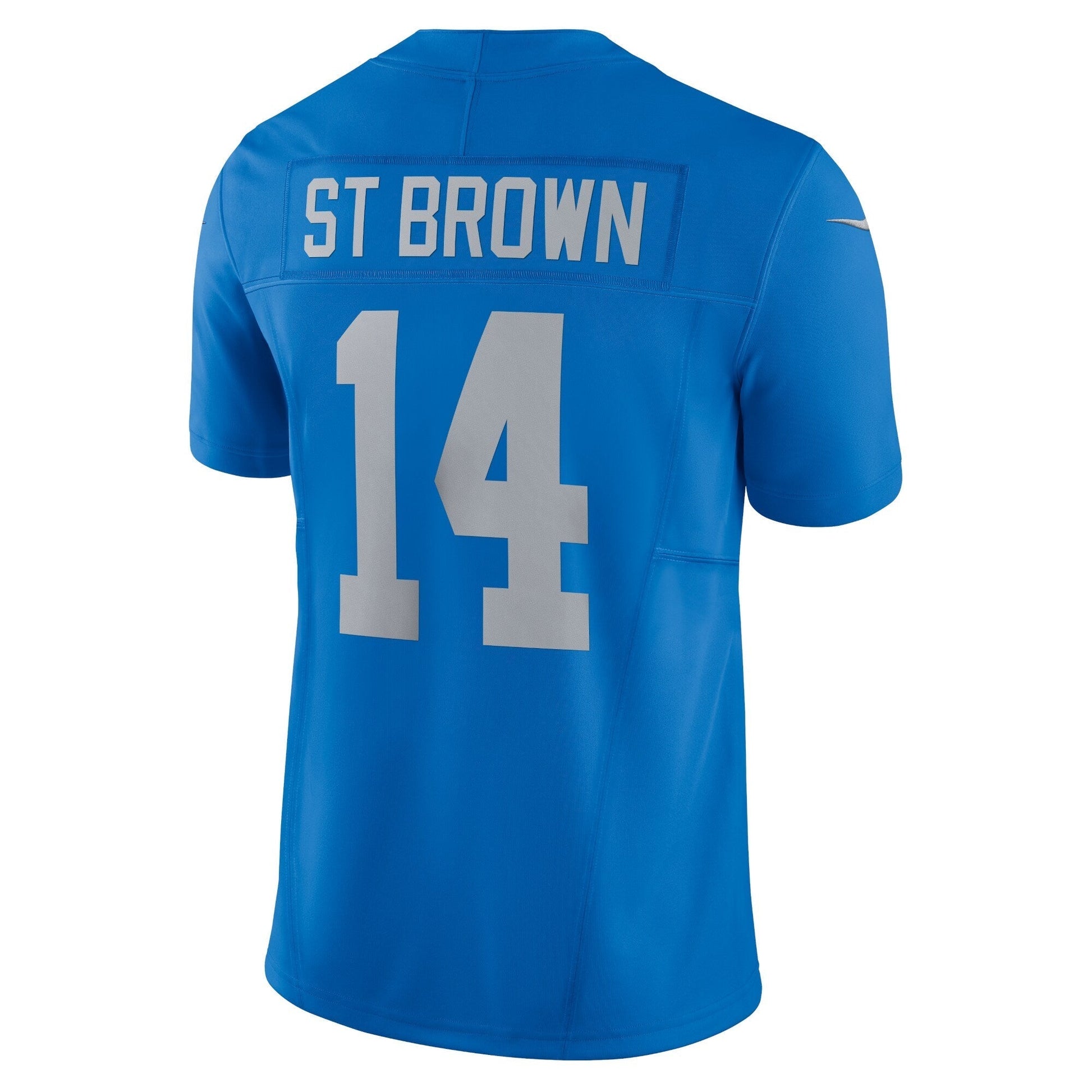 Amon-Ra St. Brown Detroit Lions Vapor F.U.S.E. Alternate Limited Jersey - Blue football jersey product view 3
