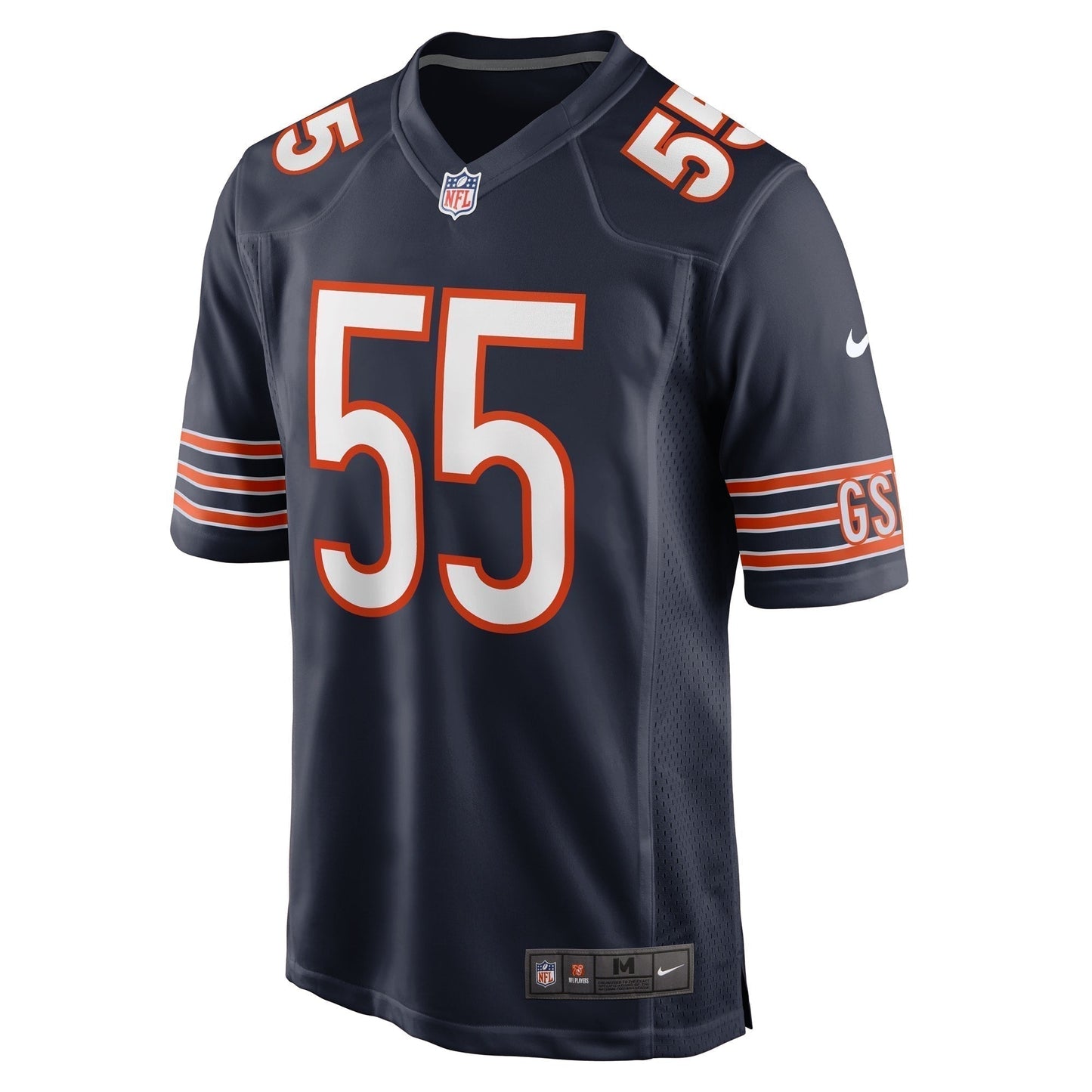 Dylan Cole Chicago Bears Game Jersey - Navy football jersey product view 2