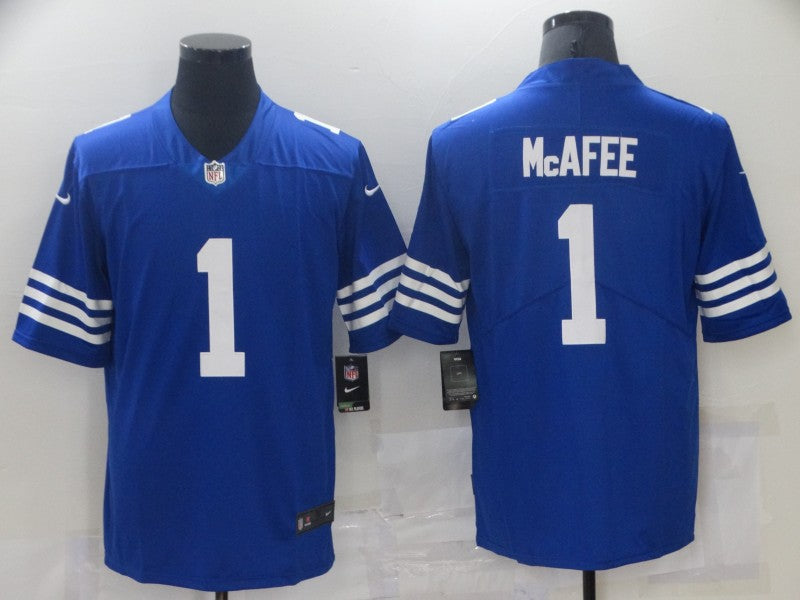 Men's Indianapolis Colts Pat McAfee Blue Game Jersey football jersey product view 1