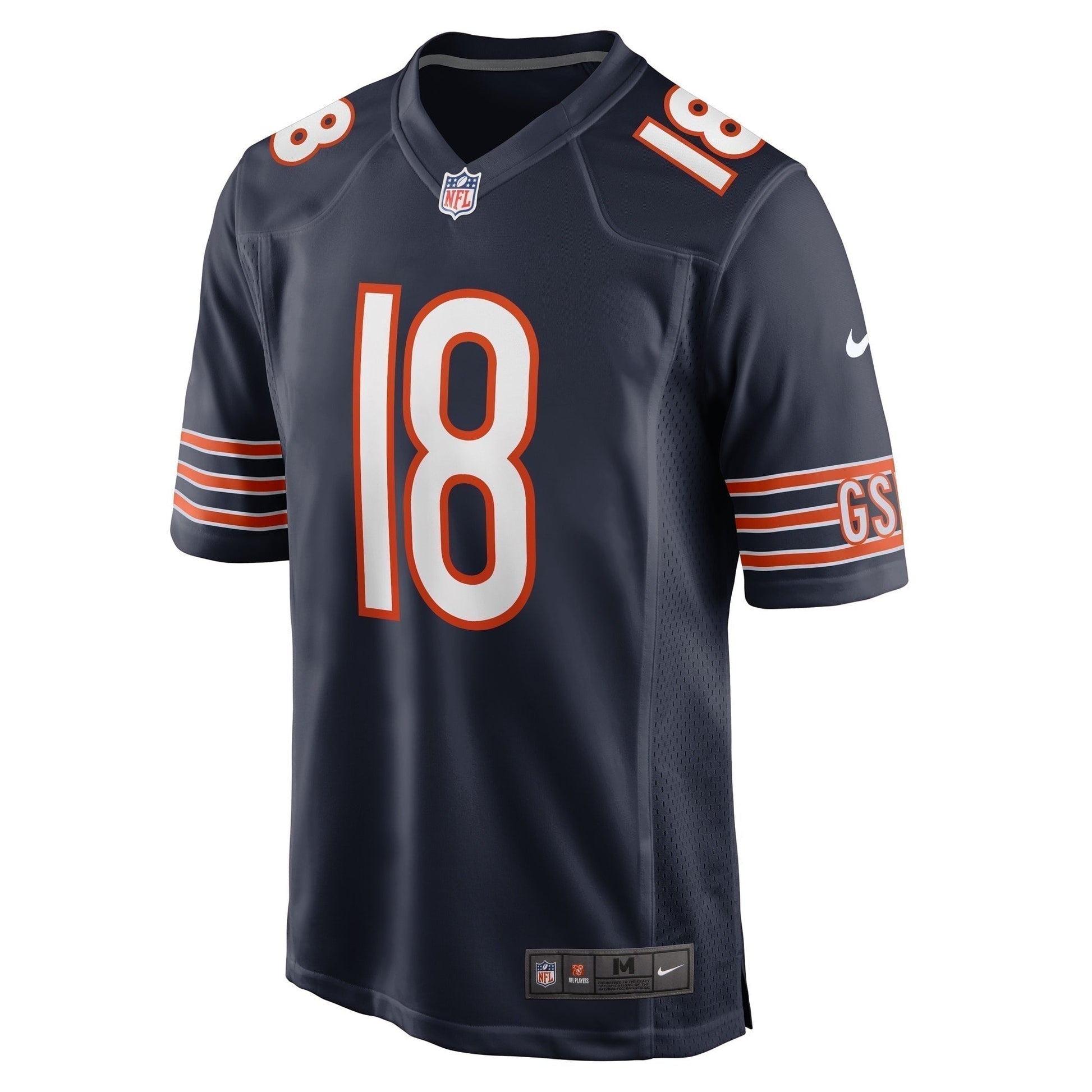 Caleb Williams Chicago Bears 2024 NFL Draft First Round Pick Game Jersey - Navy football jersey product view 2