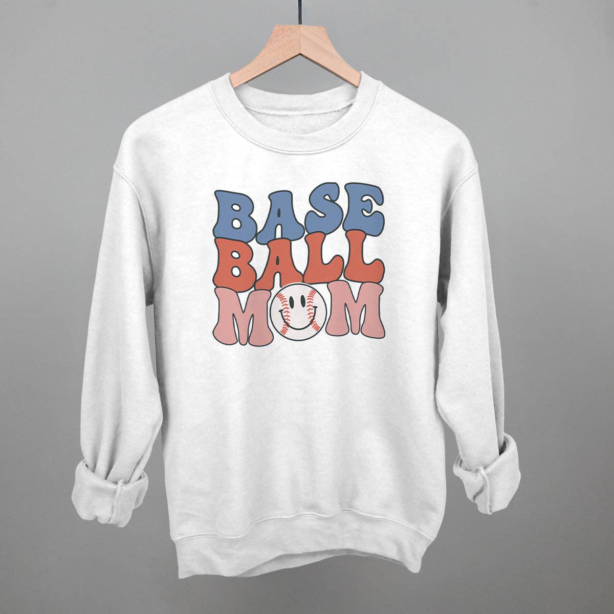 Baseball Mom Smiley Unisex T-shirt, Sweatshirt, Hoodie, Long Sleeve Tee - T-Shirt, Sweatshirt, Hoodie