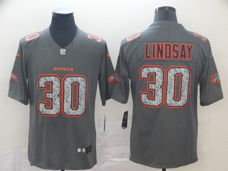 Men's Denver Broncos Phillip Lindsay #30 Gray Game Jersey1 football jersey product view 1