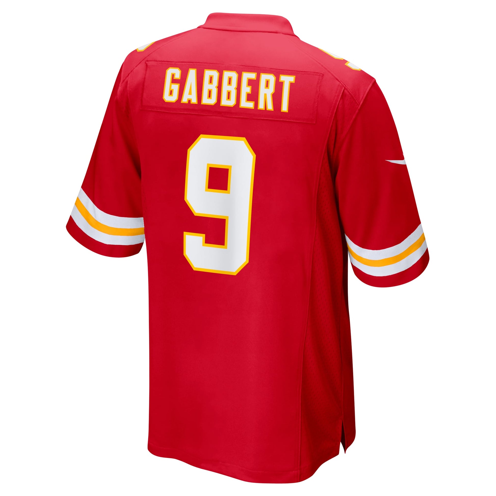 Blaine Gabbert Kansas City Chiefs Game Jersey - Red football jersey product view 3