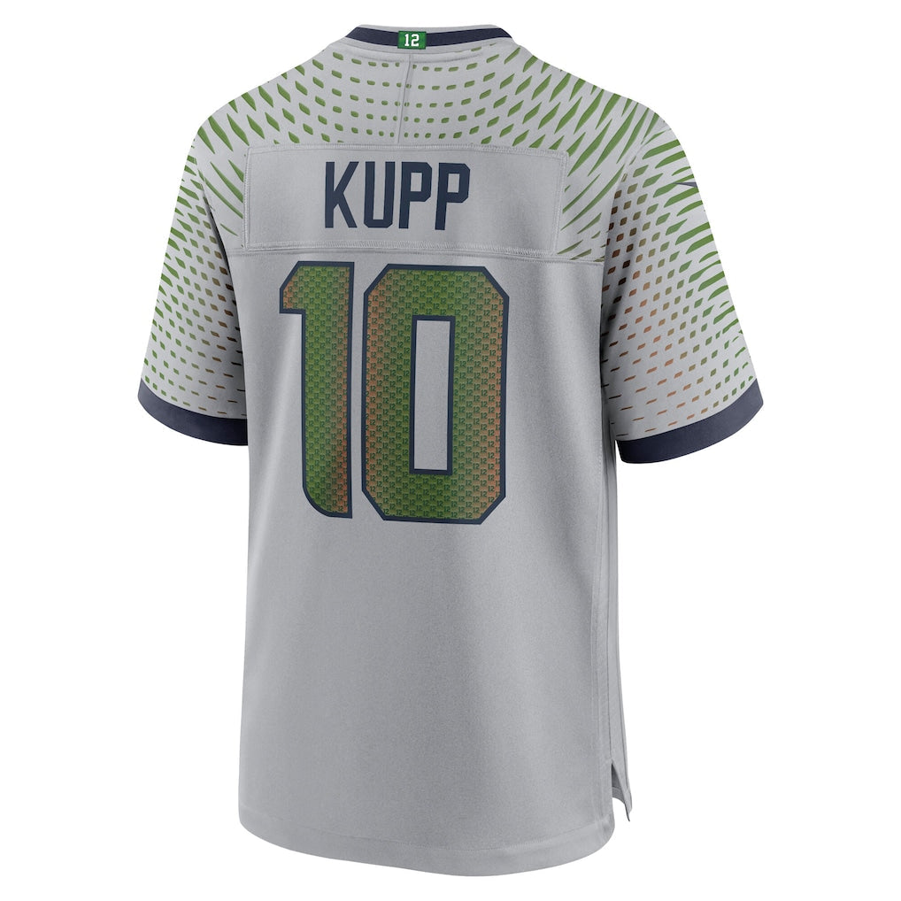 S.Seahawks #10 Cooper Kupp Wolf Gray 2025 Rivalries Collection Game Jersey football jersey product view 1