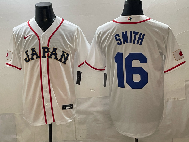Men's Japan Baseball Shohei Ohtani #16 White 2026 World Baseball Classic Stadium Jersey baseball jersey product view 1