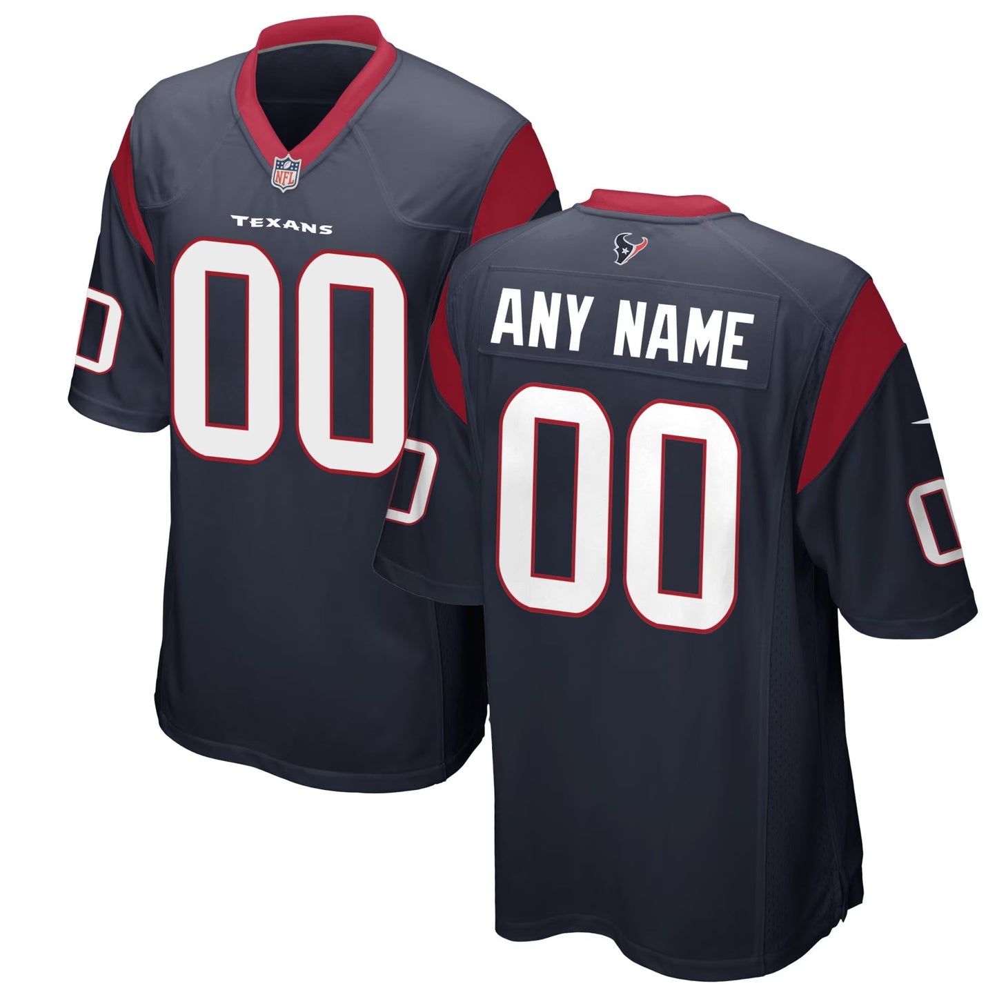 Custom Houston Texans Jersey football jersey product view 1