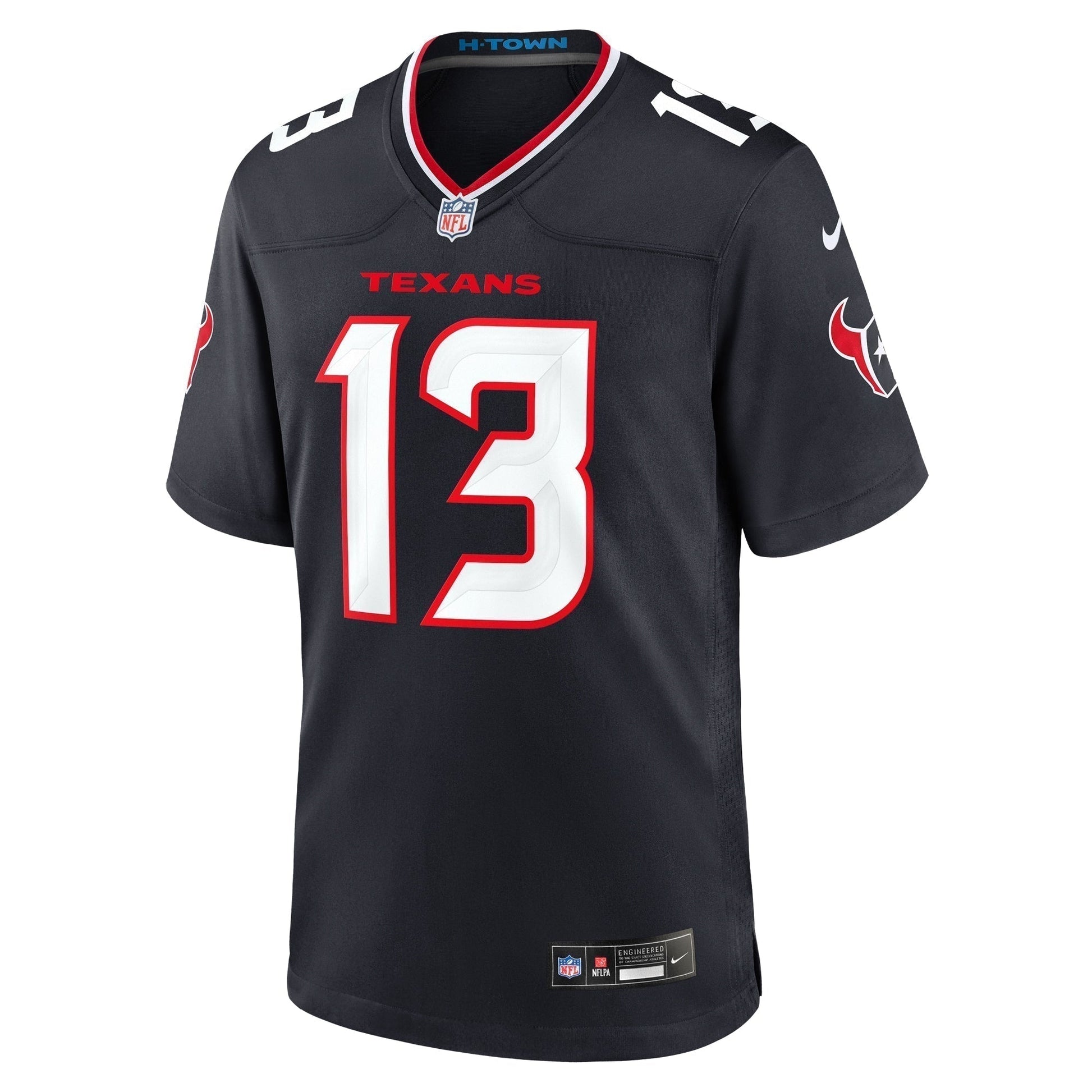 DelShawn Phillips Houston Texans Team Game Jersey - Navy football jersey product view 2
