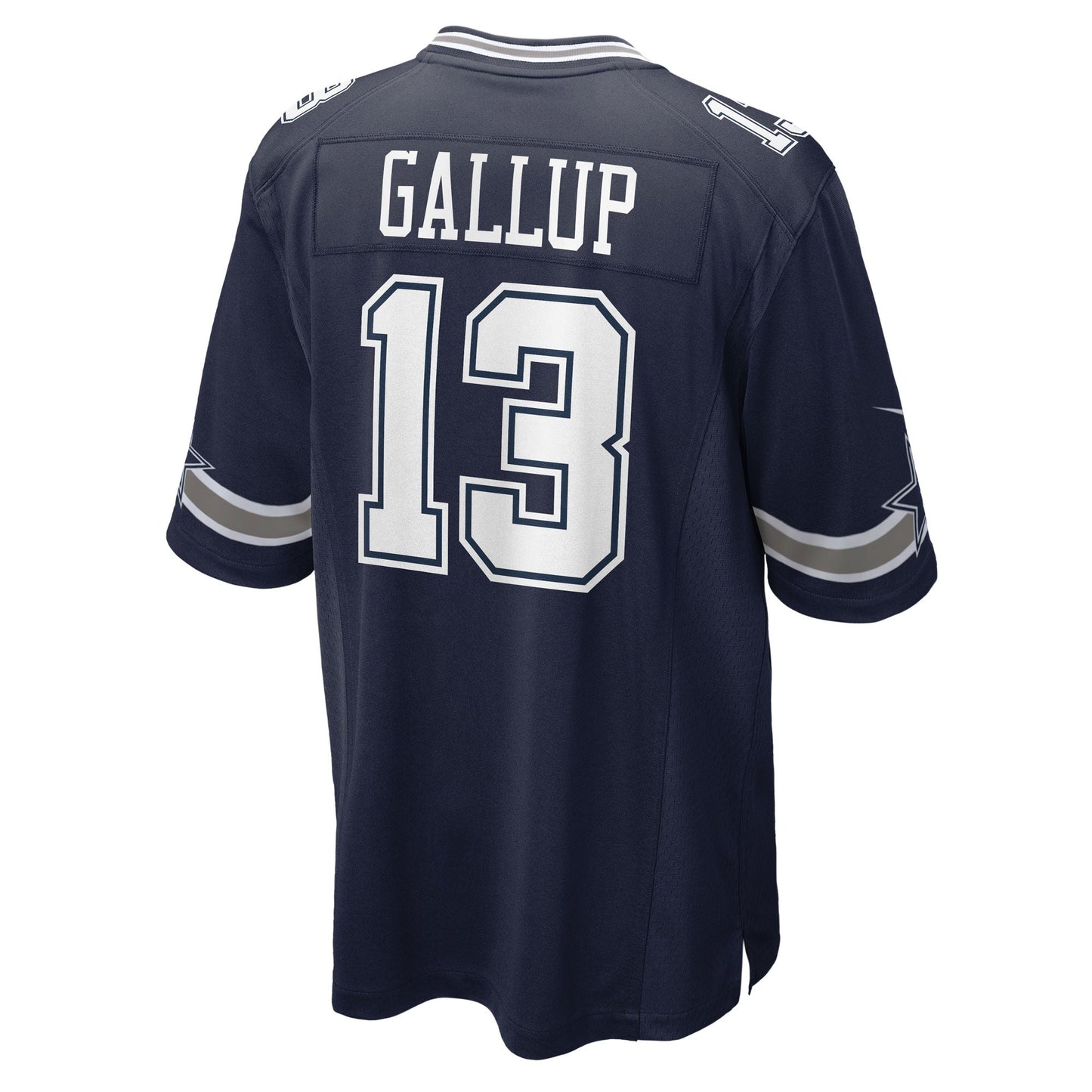 Michael Gallup Dallas Cowboys Game Jersey - Navy football jersey product view 3