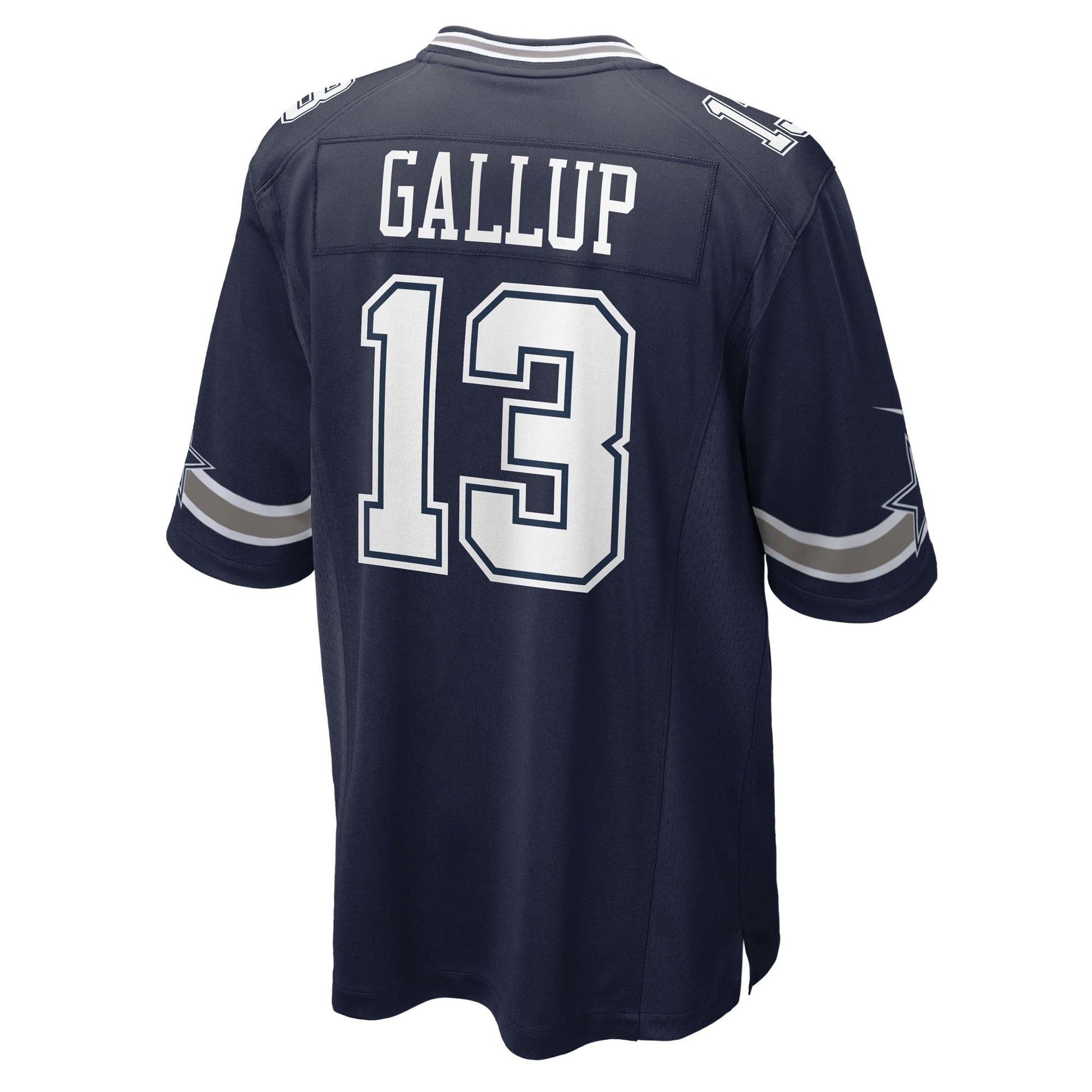 Michael Gallup Dallas Cowboys Game Jersey - Navy football jersey product view 3