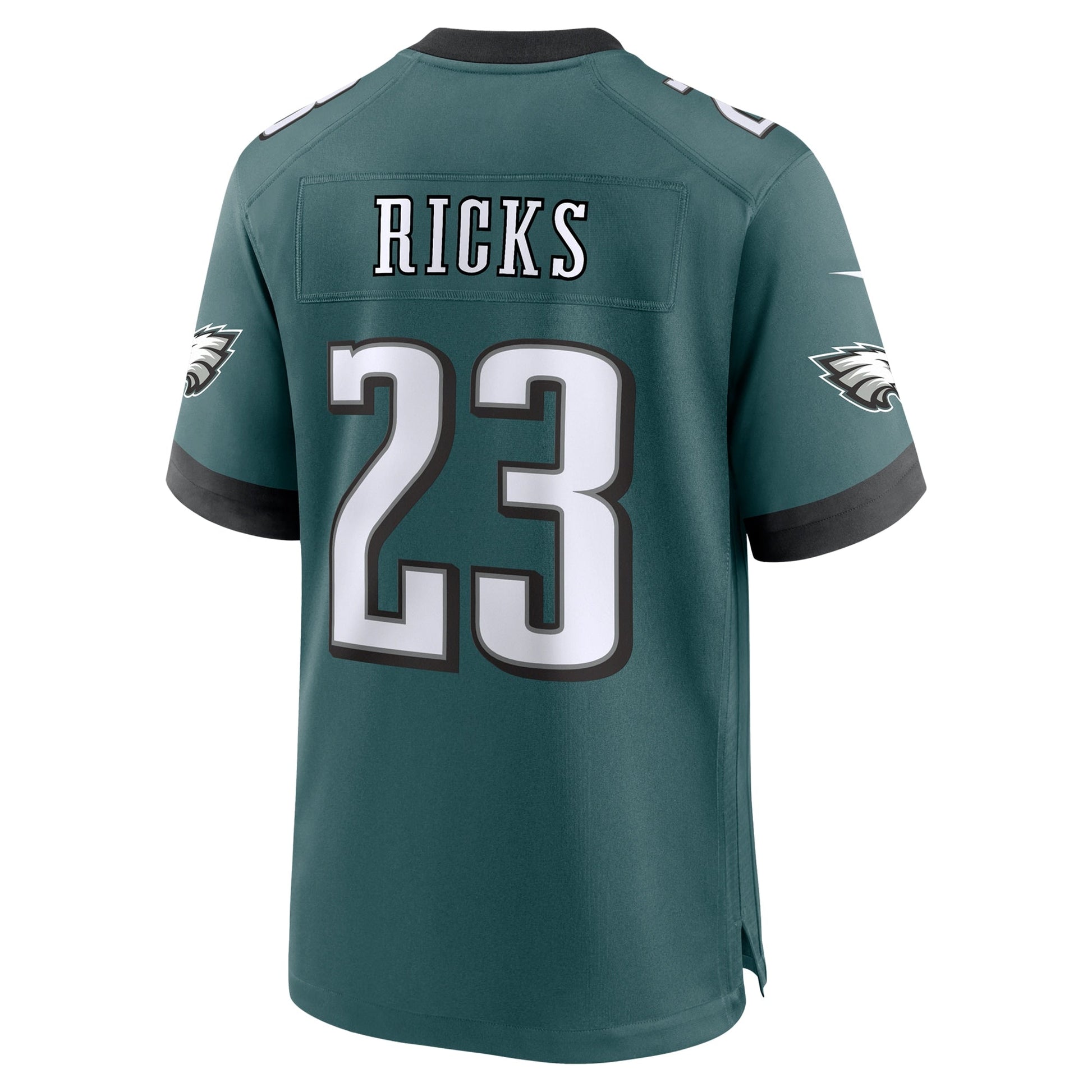Eli Ricks Philadelphia Eagles Team Game Jersey - Midnight Green football jersey product view 3