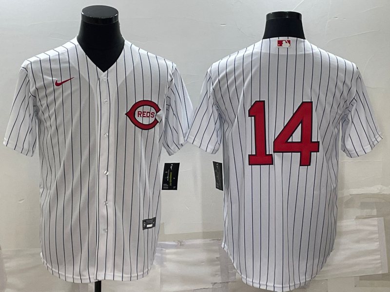 Men's Cincinnati Reds Pete Rose #14 White 2022 MLB at Field of Dreams Game Authentic Player Jersey1 baseball jersey product view 1