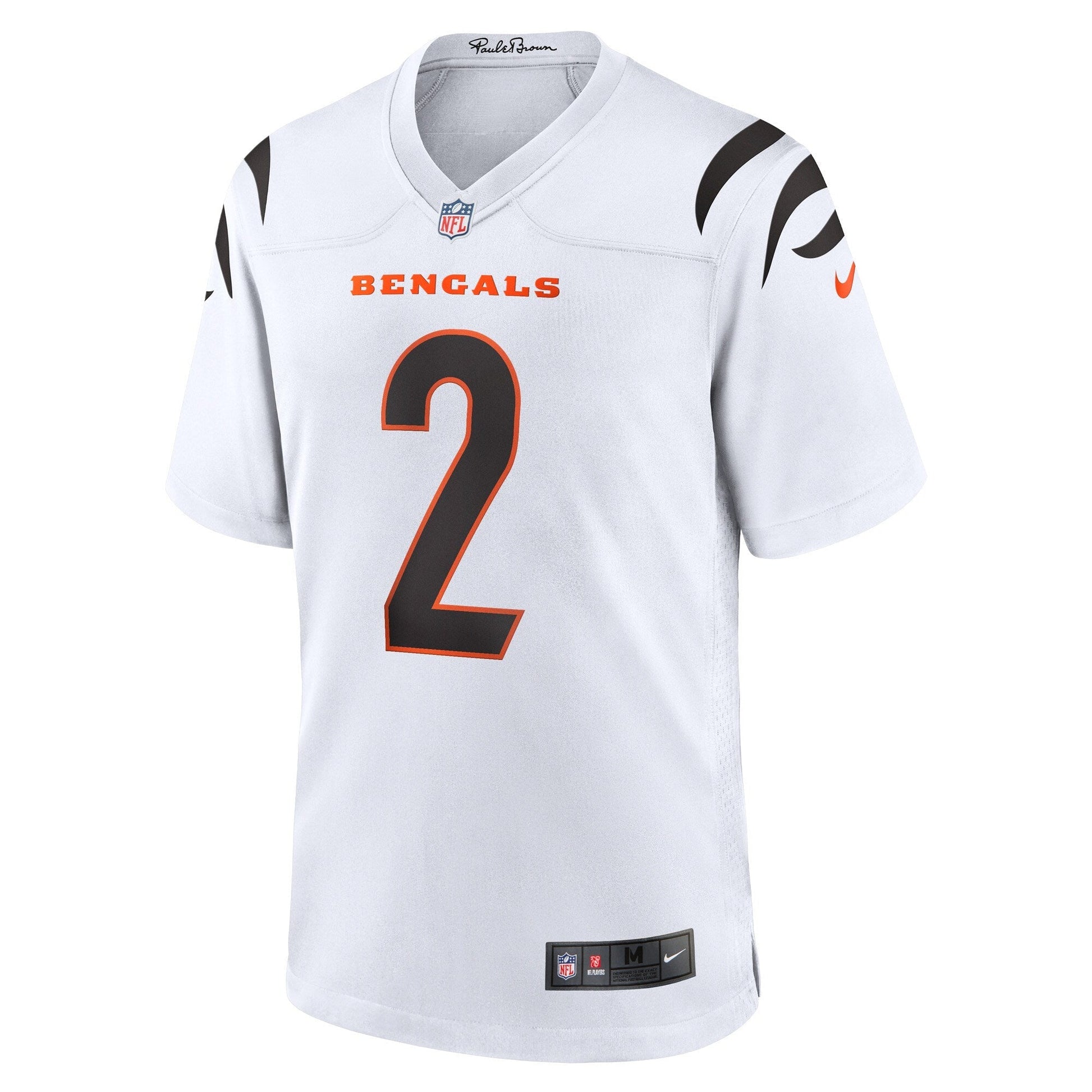 Evan McPherson Cincinnati Bengals Game Jersey - White football jersey product view 2