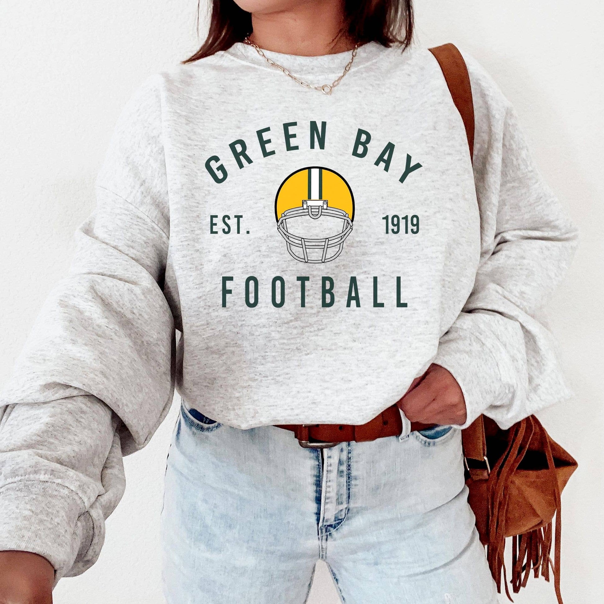 Green Bay Packers Football Sweatshirt  Perfect Fans Gift Unisex T-shirt, Sweatshirt, Hoodie, Long Sleeve Tee - T-Shirt, Sweatshirt, Hoodie