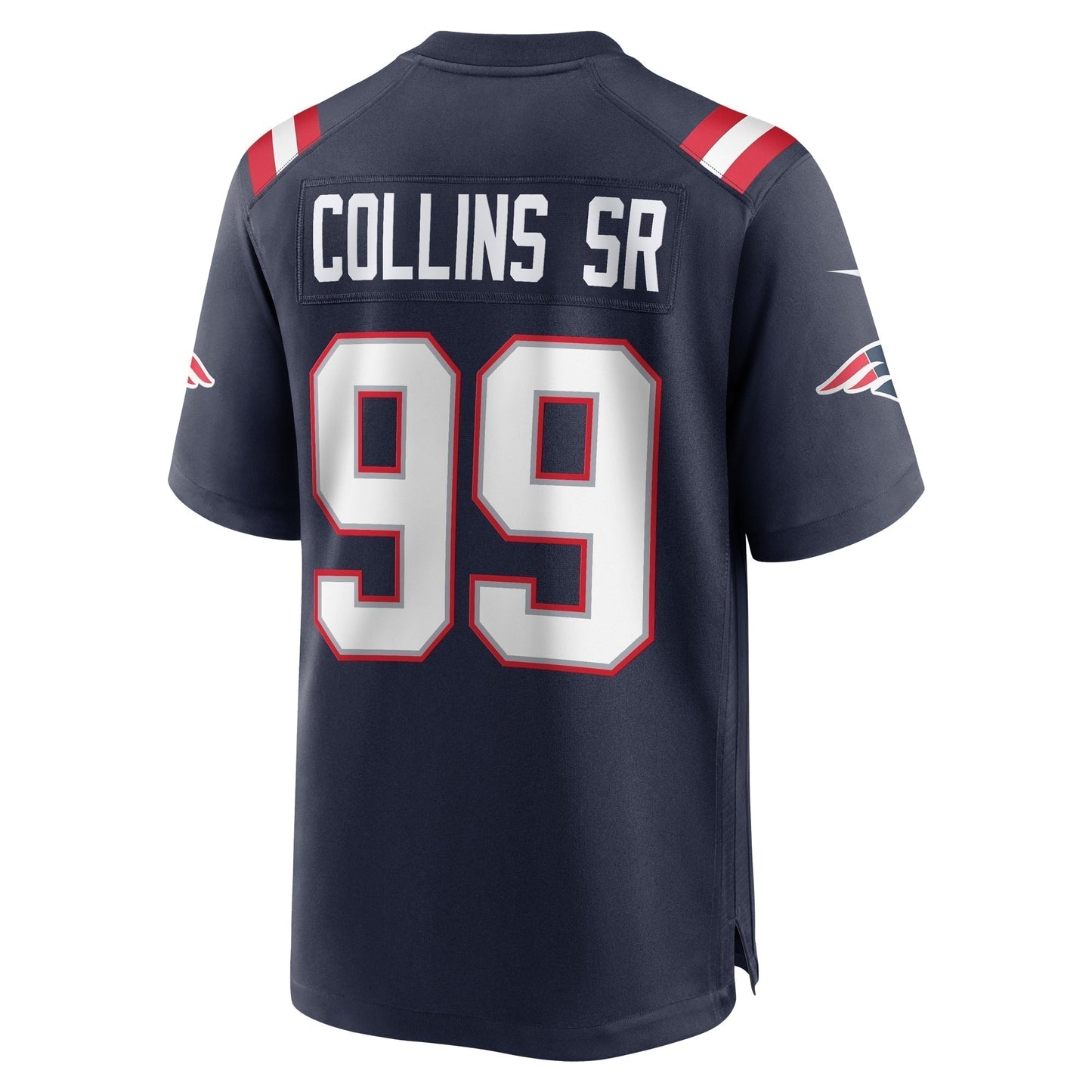 Jamie Collins Sr. New England Patriots Home Game Jersey - Navy football jersey product view 3