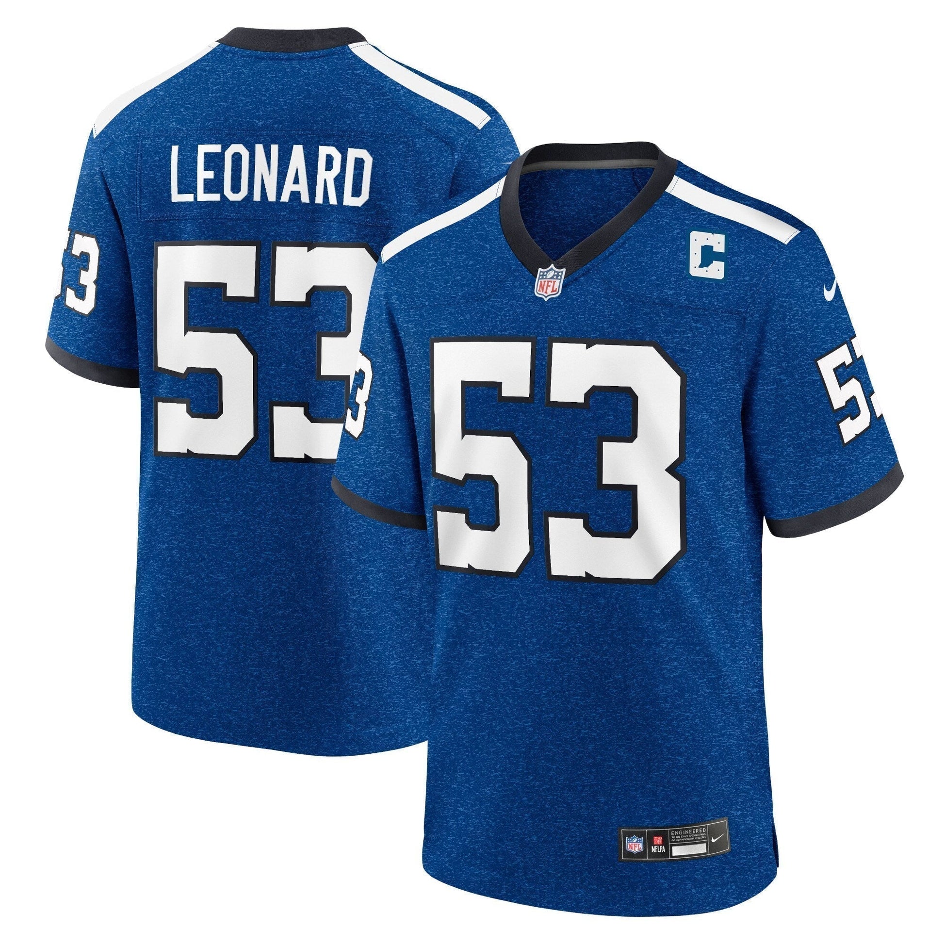 Shaquille Leonard Indianapolis Colts Indiana Nights Alternate Game Jersey - Royal football jersey product view 1