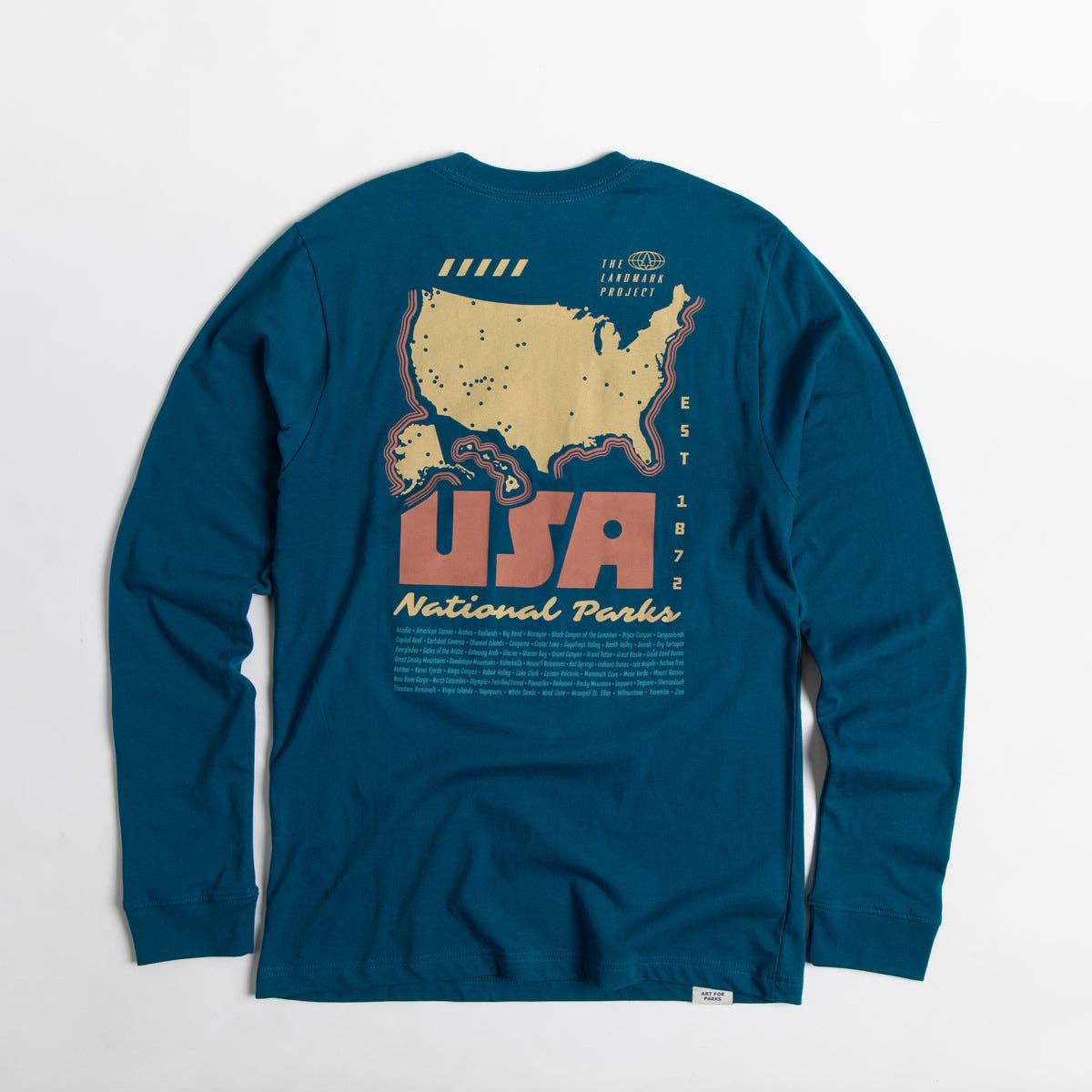 National Parks of the USA Unisex Long Sleeve Tee Unisex T-shirt, Sweatshirt, Hoodie, Long Sleeve Tee - T-Shirt, Sweatshirt, Hoodie
