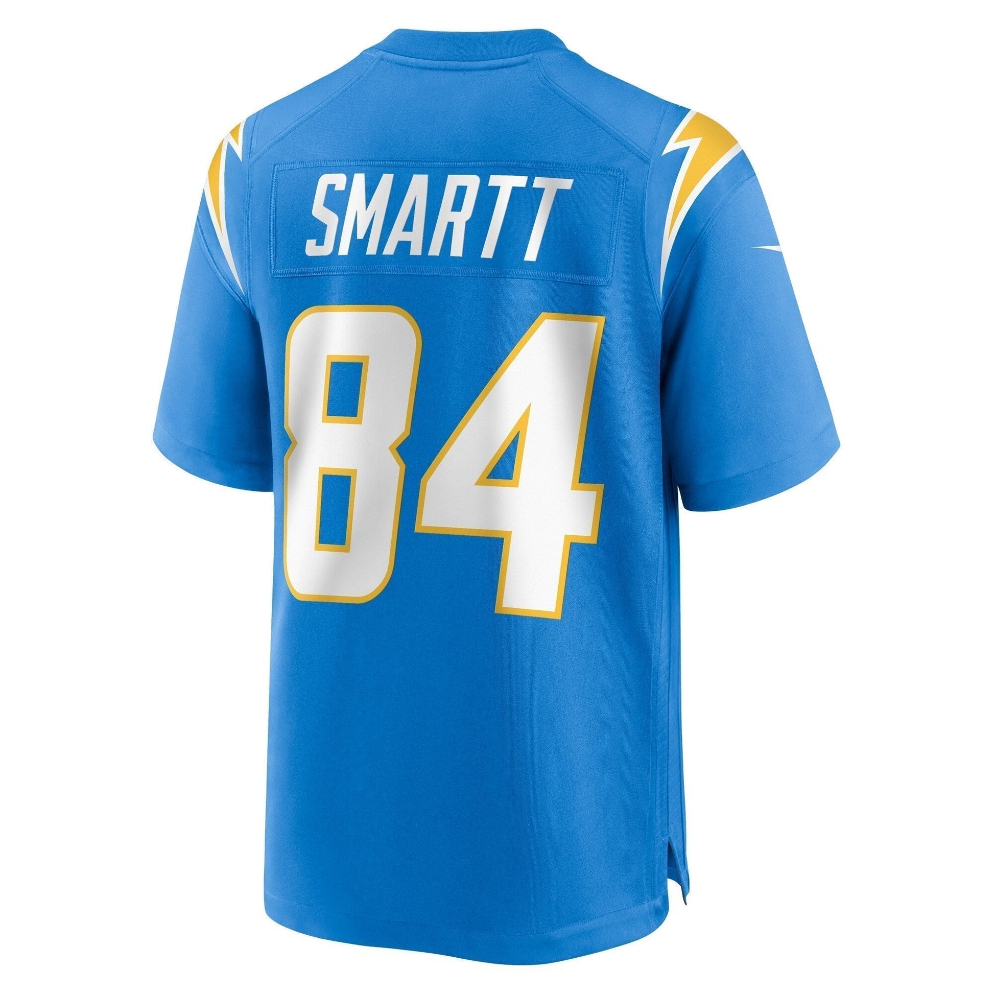 Stone Smartt Los Angeles Chargers Team Game Jersey - Powder Blue football jersey product view 3