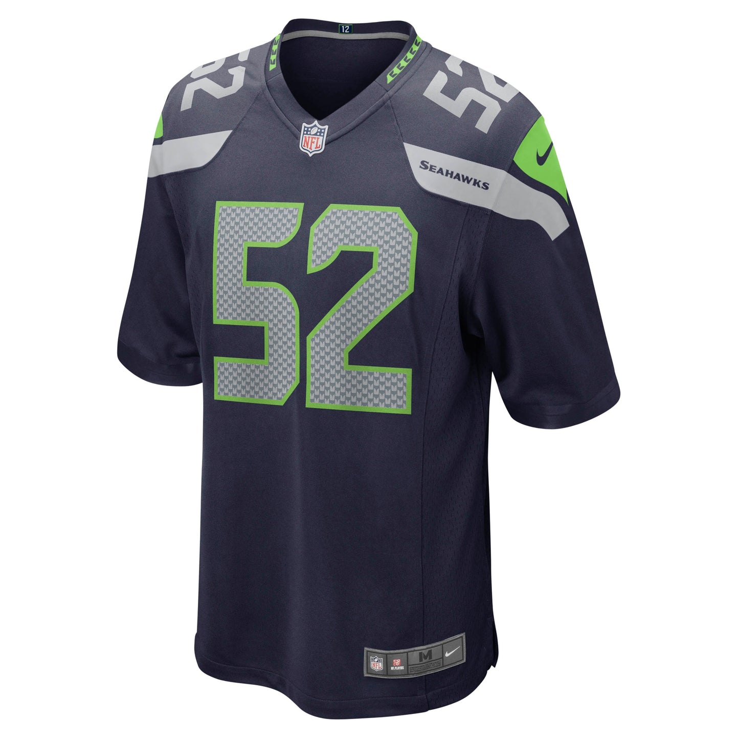 Darrell Taylor Seattle Seahawks Game Jersey - College Navy football jersey product view 2