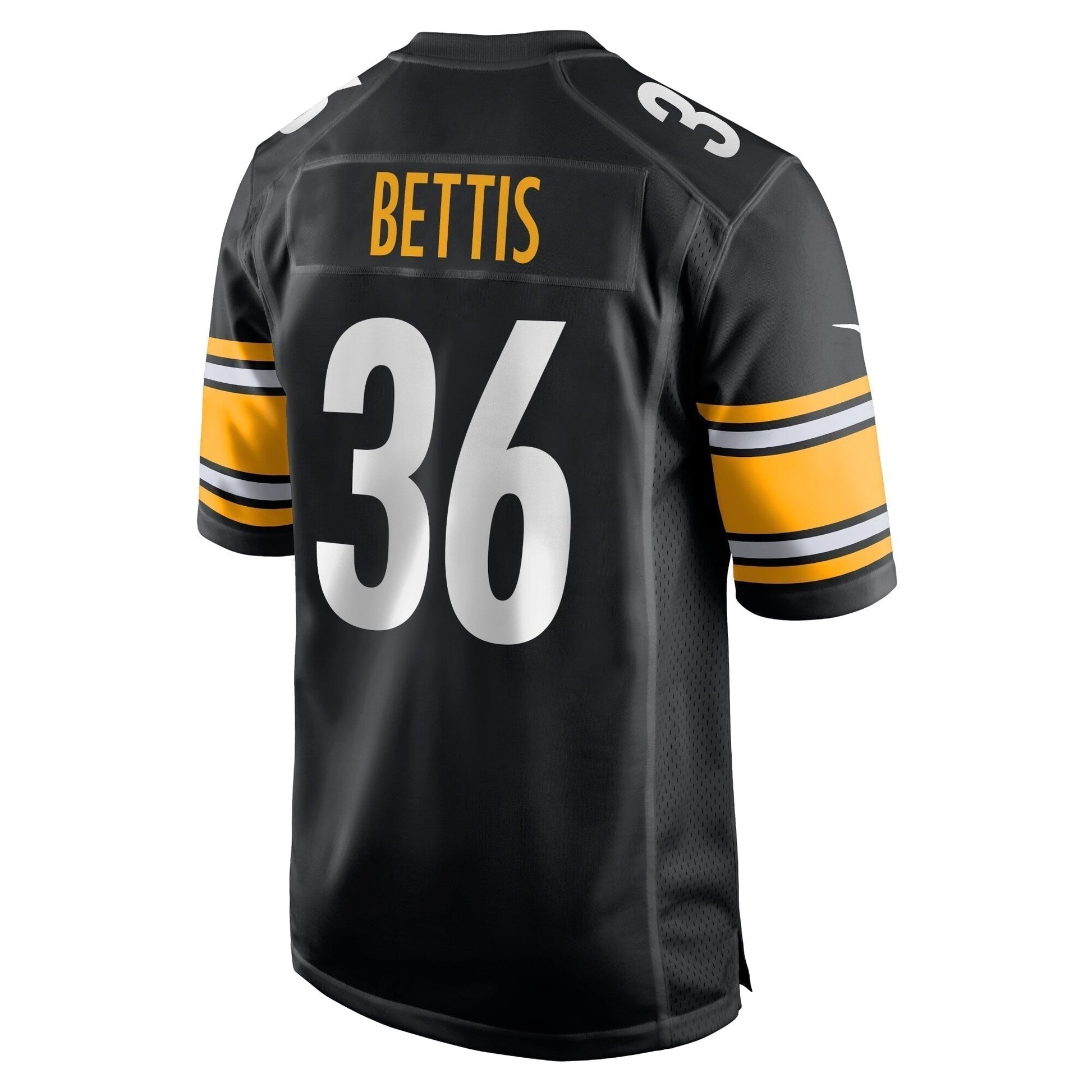 Jerome Bettis Pittsburgh Steelers Retired Game Jersey - Black football jersey product view 3