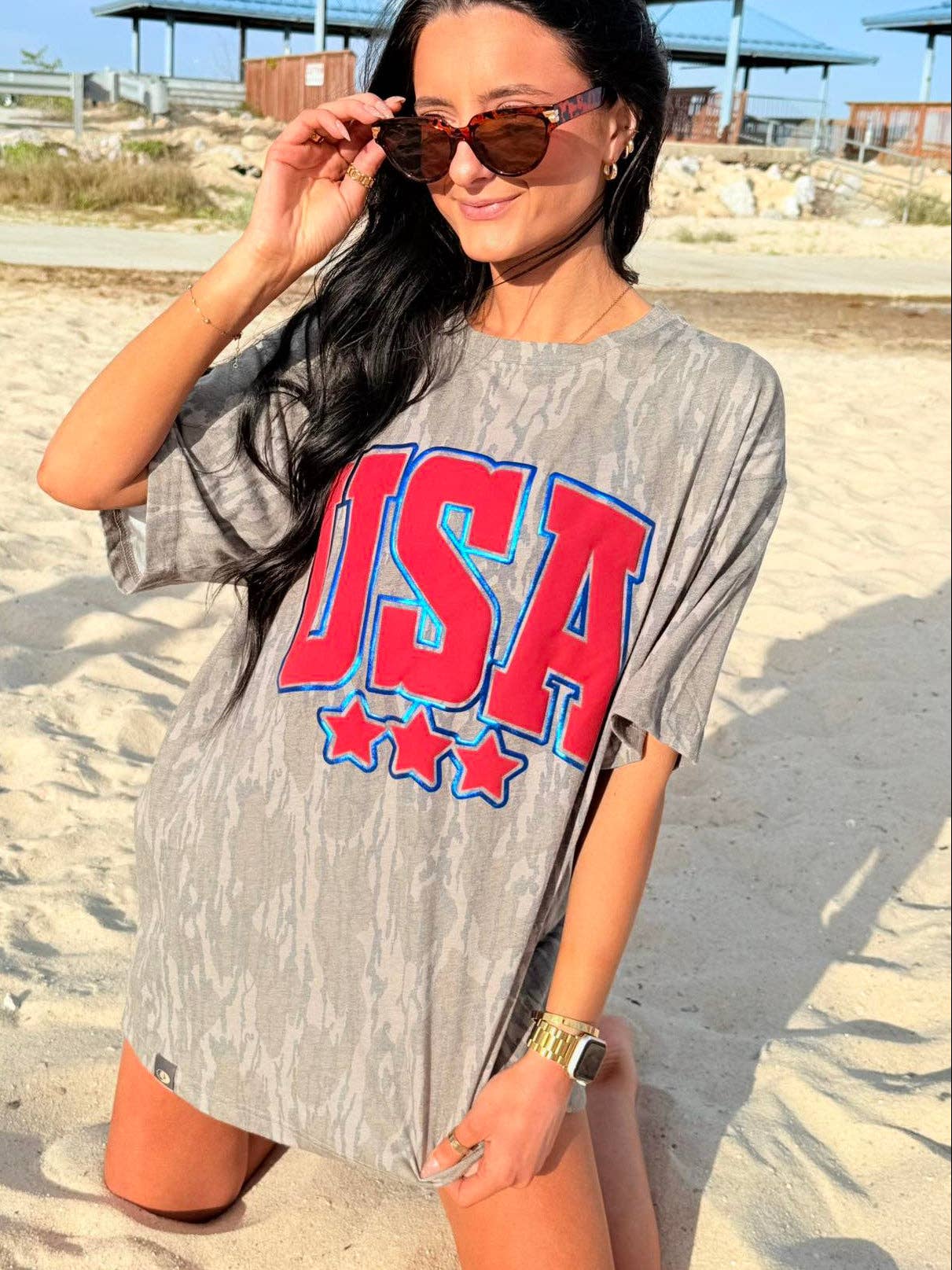 USA Star Puff Bottomland Apparel Unisex T-shirt, Sweatshirt, Hoodie, Long Sleeve Tee - T-Shirt, Sweatshirt, Hoodie
