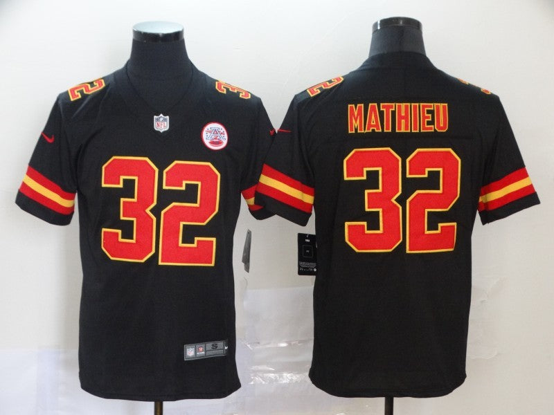 Men's Kansas City Chiefs Tyrann Mathieu Black Game Jersey football jersey product view 1