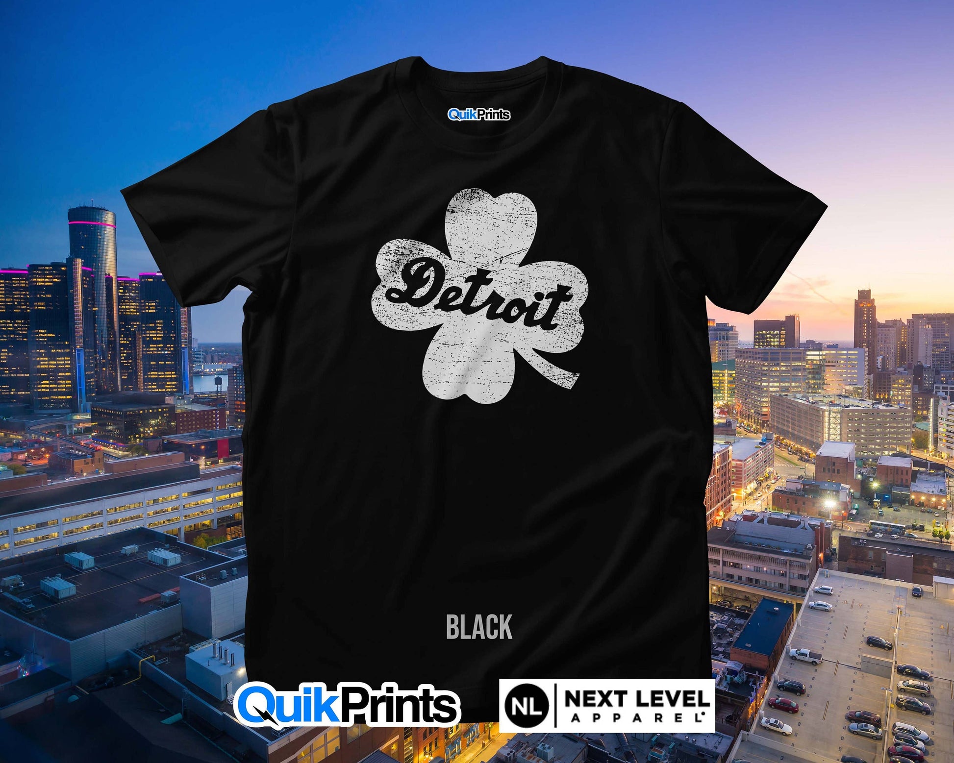 Detroit Clover Vintage T-Shirt Unisex T-shirt, Sweatshirt, Hoodie, Long Sleeve Tee - T-Shirt, Sweatshirt, Hoodie