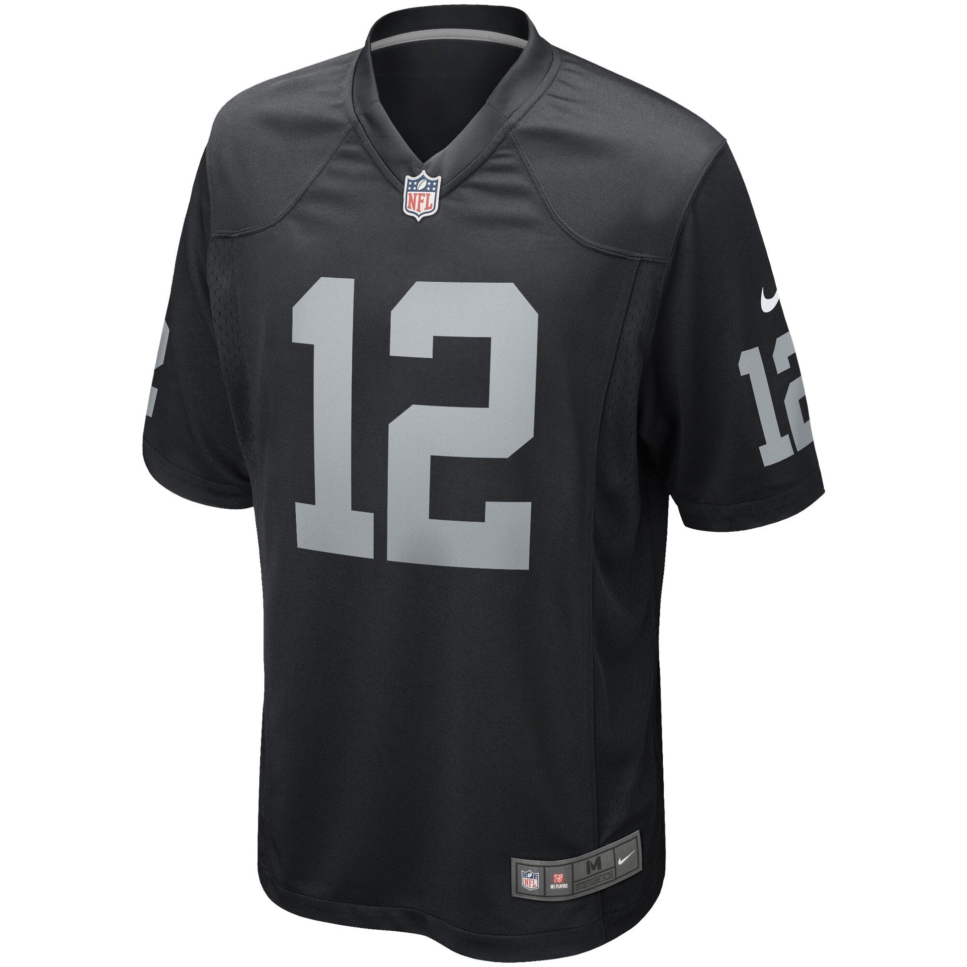 Ken Stabler Las Vegas Raiders Game Retired Jersey - Black football jersey product view 2