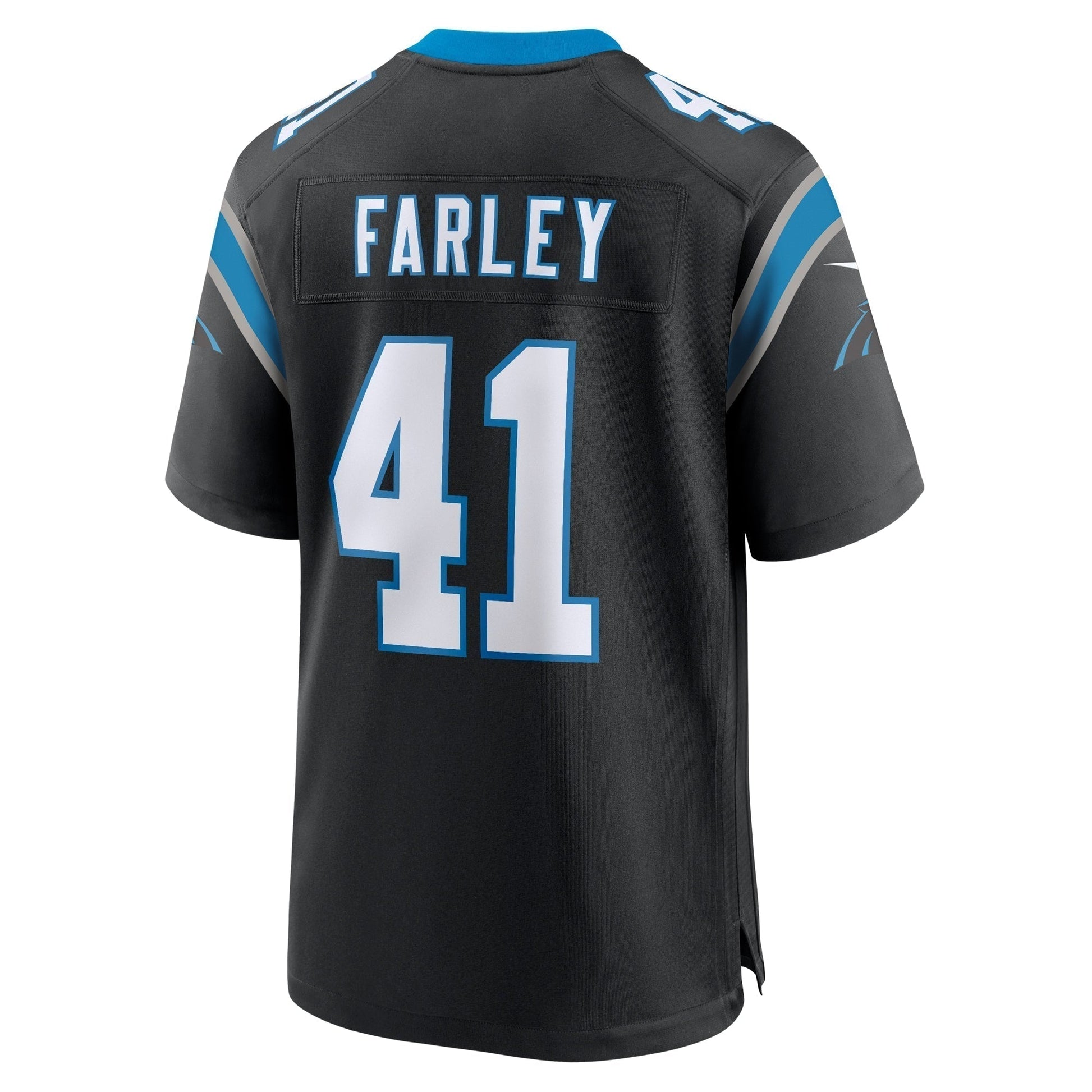 Matthias Farley Carolina Panthers Game Jersey - Black football jersey product view 3