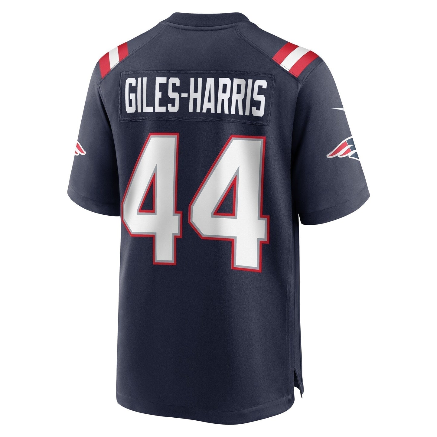 Joe Giles-Harris New England Patriots Team Game Jersey - Navy football jersey product view 3