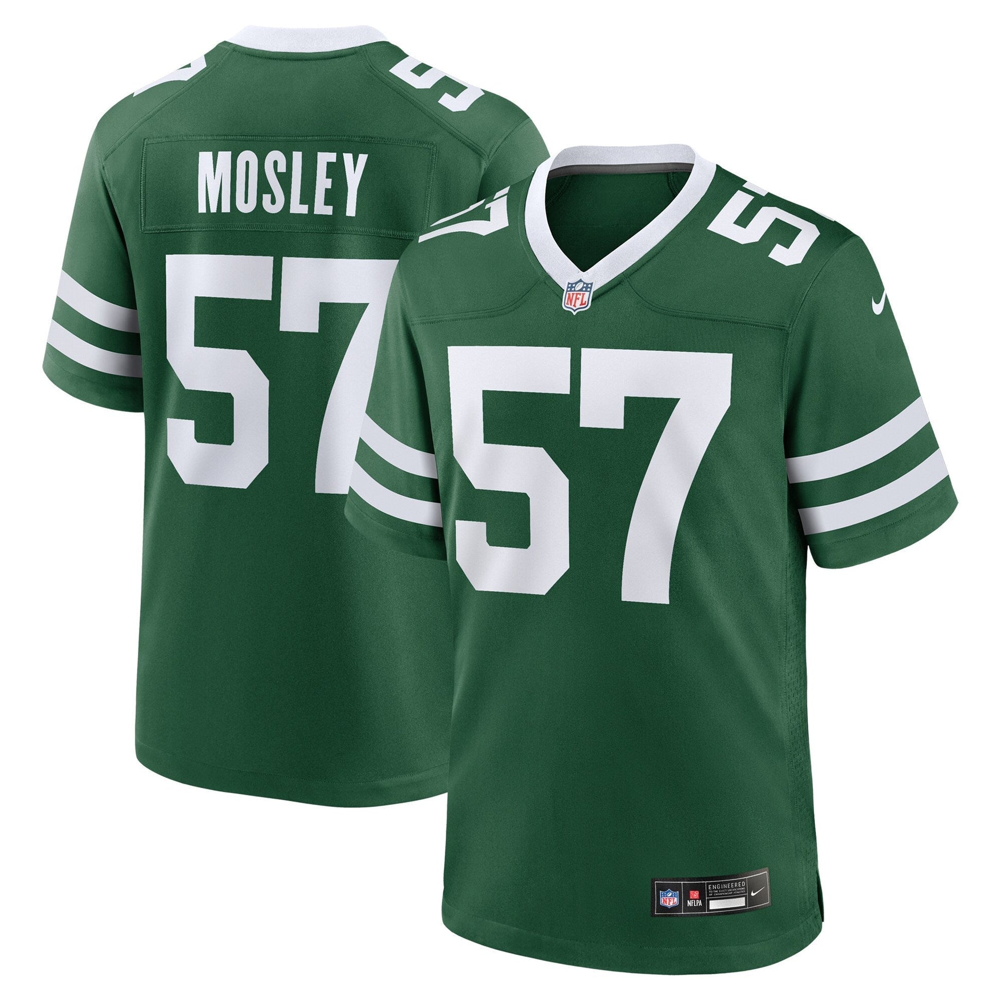 C.J. Mosley New York Jets Team Game Jersey - Legacy Green football jersey product view 1